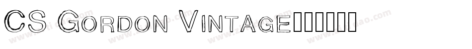 CS Gordon Vintage字体转换